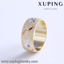 11746 China anel de ouro da moda por atacado sem diamante 18k anel da cor do ouro para as mulheres